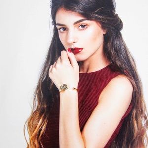 Pyrite Silver Bangle cuff bracelet